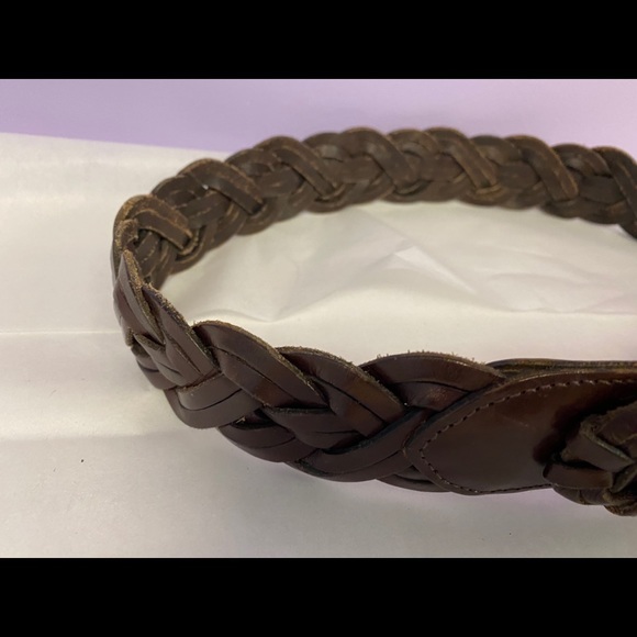 Coach Braided Brown Belt 8520 - Picture 7 of 8